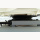 Bankklemme mit Grundplatte, Drehplatte, pulverbeschichtet schwarz f&uuml;r Drehteller Steuerstuhl und Fischersitz, Klemme f&uuml;r Sitzbank 20-48cm (inkl. Drehteller)