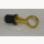 Lenzverschluss, Lenzstopfen, Schnellverschluss mit Schnapper und Gummidichtung, Messing + schwarz, verstellbar, für Ausschnitt 22 - 25 mm