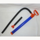 Lenzpumpe, Handpumpe, Bilgepumpe, Handlenzpumpe, 55 cm, zum Abpumpen von Wasser aus dem Boot, blau/orange