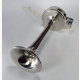 Bootshorn, Signalhorn, Metall, verchromt, kurz, 25 cm, sehr guter Vollton, 12V
