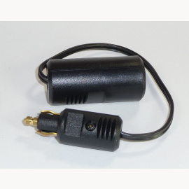 Normstecker Adapterkabel 12 - 24V, max. 8A, Normstecker (M) > Zigarettenanzünder-Buchse (F), Länge gesamt mit Kabel ca. 25cm