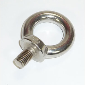 Ringschraube Niro M12, Höhe 74mm, Schaftlänge 21mm, Ring Durchmesser 30mm