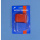 Batterieklemmen, Quick Noname, rot + blau, 1 Paar Schnellklemmen, Polklemmen, Blister