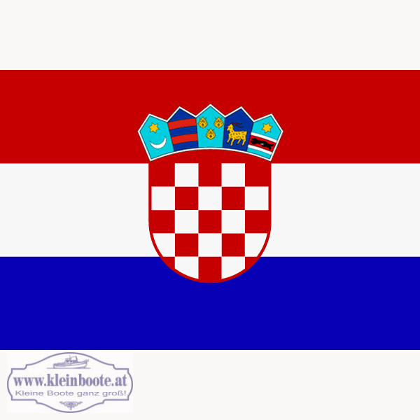 Fahne Flagge Kroatien Gespanschaft Primorje Gorski kotar Boote 30 x 45 cm