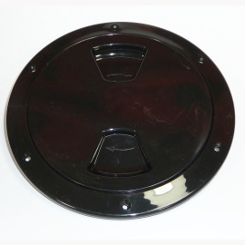 Inspektionsdeckel, Gewinde, Ausschnitt 114 mm, Durchlass 104 mm, aussen 145 mm, schwarz, Standard